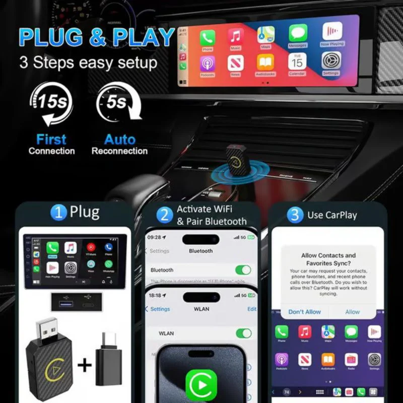 Mini Wireless CarPlay Adapter (50 % Rabatt)